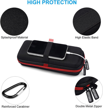 Hard Travel Case Fit for Ravpower 26800/20100/20000Mah, Anker Power Core 26800Mah/Powercore +26800Mah, Dulla M50000 Power Bank 12000Mah, ROMOSS 30000Mah, Lab599 Tx500 Radio by  (Large Black)
