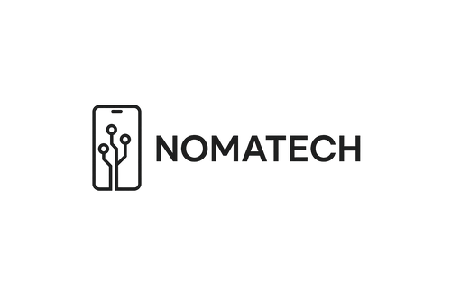 crea un logo minimalista que tenga que ver con accesorios y tecnologia y el nombre Nomatech